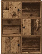 vidaXL Βιβλιοθήκη Όψη Παλαιού Ξύλου 60x24x76,5 εκ. Επεξεργασμένο Ξύλο