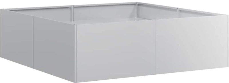 vidaXL Ζαρντινιέρα 100x100x30 εκ. από Γαλβανισμένο Ατσάλι