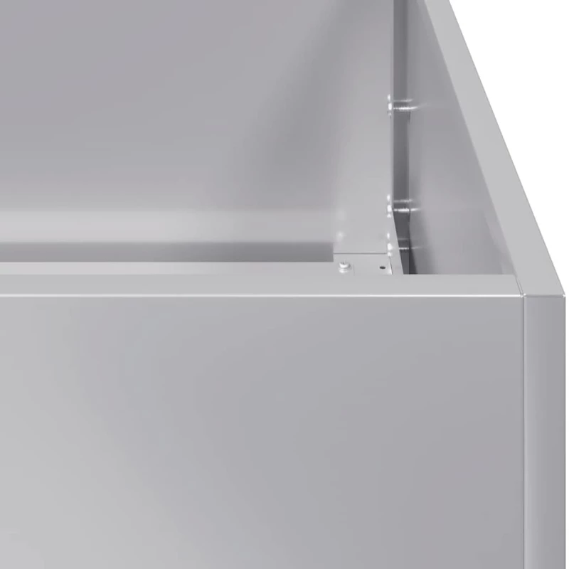 vidaXL Ζαρντινιέρα 100x100x30 εκ. από Γαλβανισμένο Ατσάλι