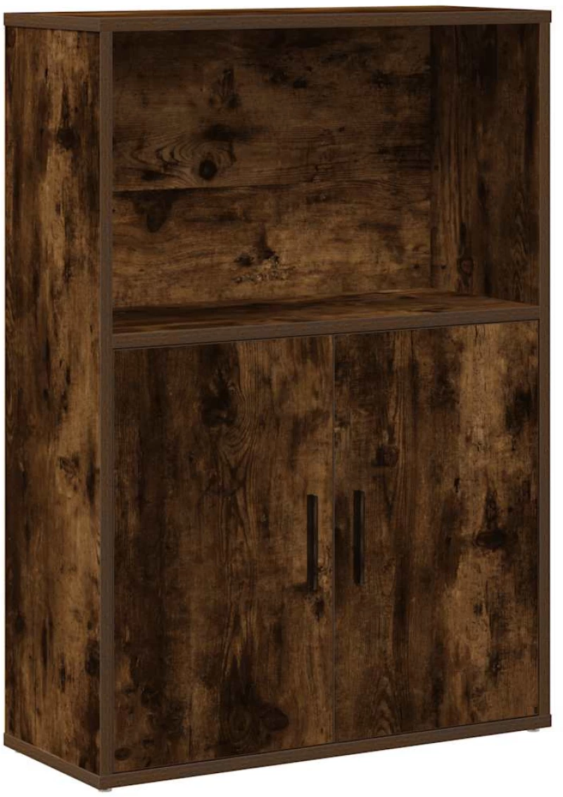 vidaXL Βιβλιοθήκη Καπνιστή Δρυς 60x24x85 εκ. από Επεξεργασμένο Ξύλο