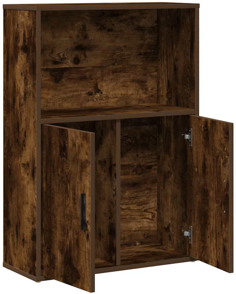 vidaXL Βιβλιοθήκη Καπνιστή Δρυς 60x24x85 εκ. από Επεξεργασμένο Ξύλο