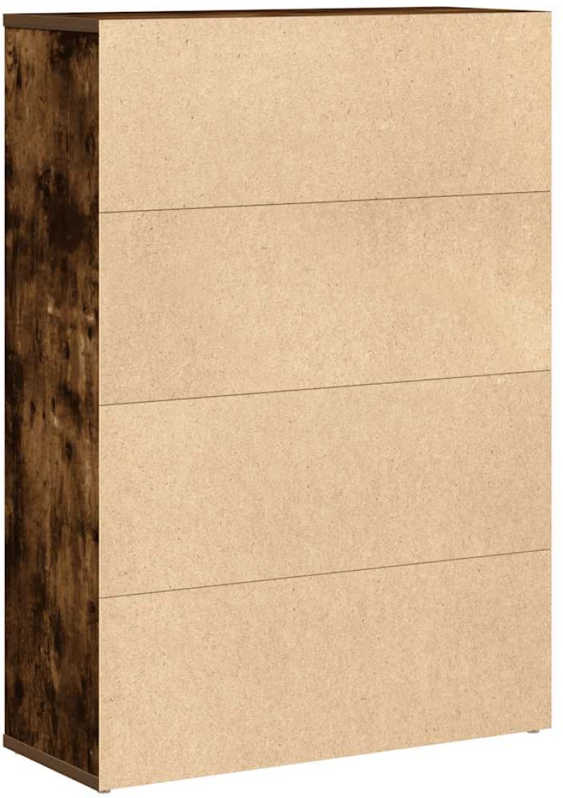 vidaXL Βιβλιοθήκη Καπνιστή Δρυς 60x24x85 εκ. από Επεξεργασμένο Ξύλο