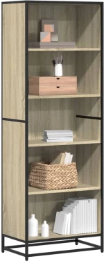 vidaXL Βιβλιοθήκη Sonoma Oak 60x35x170,5 cm Ξύλινη κατασκευή