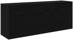 vidaXL ντουλάπι τοίχου μπάνιου μαύρο 100x25x40 cm κατασκευασμένο ξύλο