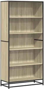 vidaXL Βιβλιοθήκη Sonoma Oak 80,5x35x170,5 cm Ξύλινη κατασκευή