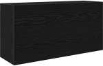vidaXL ντουλάπι τοίχου μπάνιου μαύρο 80x25x40 cm κατασκευασμένο ξύλο