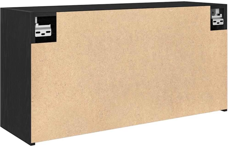 vidaXL ντουλάπι τοίχου μπάνιου μαύρο 80x25x40 cm κατασκευασμένο ξύλο