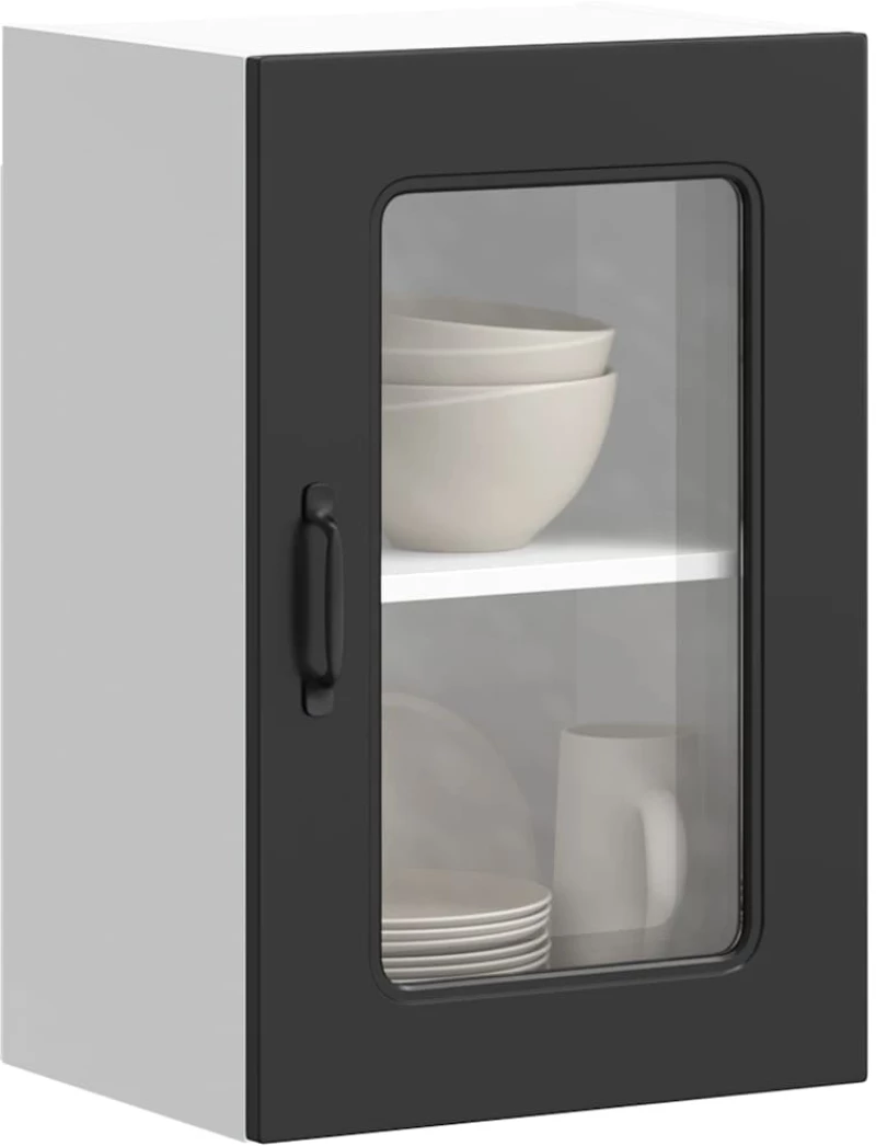 vidaXL Ντουλάπι τοίχου κουζίνας με γυάλινη πόρτα "Kalmar"