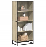 vidaXL Βιβλιοθήκη Sonoma Oak 60x35x139 cm Ξύλινη κατασκευή