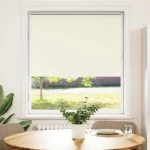 vidaXL Ρολέρ Μπλακάουτ Υπόλευκη 105x150 εκ. Πλάτος υφάσματος 100,7 εκ.