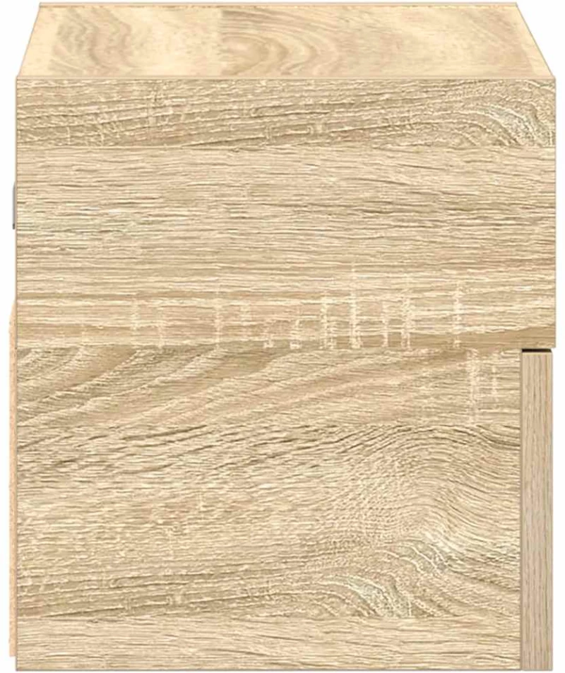 vidaXL Κομοδίνα Επιτοίχια 2 τεμ. Sonoma Δρυς 45x26x28,5 εκ.