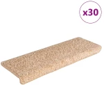 vidaXL Πατάκια Σκάλας 30 τεμ. Χρυσό 65 x 21 x 4 εκ.