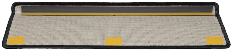 vidaXL Πατάκια Σκάλας 20 τεμ. Μαύρο 65 x 21 x 4 εκ.