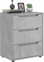 vidaXL Μπουφές VISNES Μπετόν Γκρι 60x40x73 cm Επεξεργασμένο ξύλο