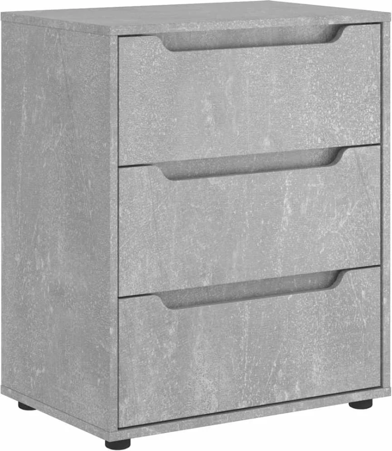 vidaXL Μπουφές VISNES Μπετόν Γκρι 60x40x73 cm Επεξεργασμένο ξύλο
