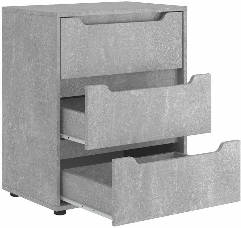 vidaXL Μπουφές VISNES Μπετόν Γκρι 60x40x73 cm Επεξεργασμένο ξύλο