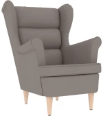 vidaXL πολυθρόνα Taupe 74x84x100 cm Ύφασμα