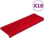 vidaXL Πατάκια Σκάλας 20 τεμ. Κόκκινα 65 x 21 x 4 εκ.
