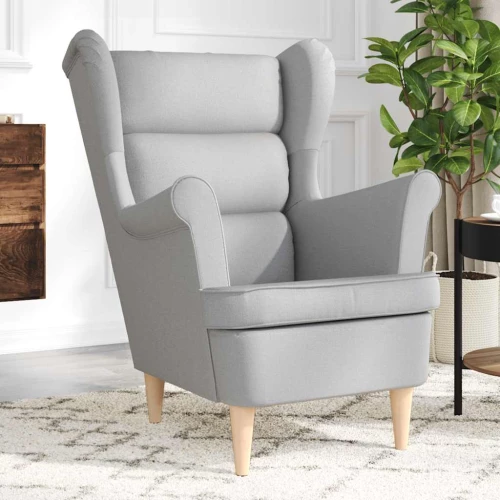 vidaXL πολυθρόνα Cloud Grey 74x84x100 cm Ύφασμα