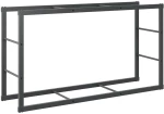 vidaXL Ράφι Καυσόξυλων Μαύρο 110x30x61 εκ. Ατσάλινο