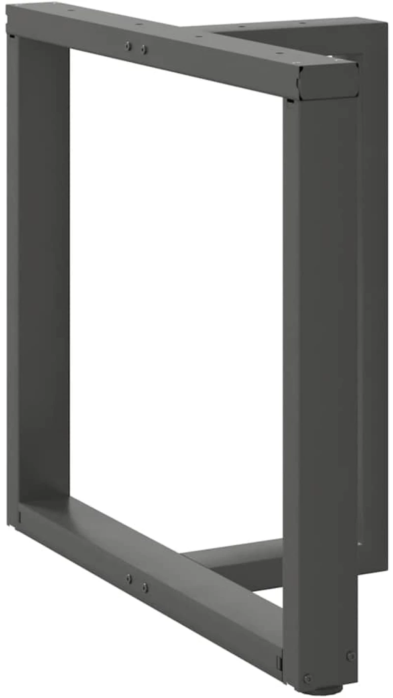 vidaXL Πόδια τραπεζαρίας σχήμα T 2τεμ. Ανθρακί 80x35x(72-73)εκ. Ατσάλι