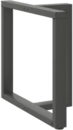 vidaXL Πόδια τραπεζαρίας σχήμα T 2τεμ. Ανθρακί 80x35x(72-73)εκ. Ατσάλι