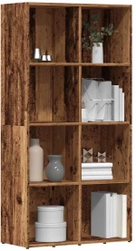 ντουλάπι βιβλίων vidaXL Παλιό ξύλο 66x30x130 cm Κατασκευασμένο ξύλο
