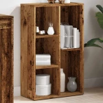 ντουλάπι βιβλίων vidaXL Παλιό ξύλο 66x30x130 cm Κατασκευασμένο ξύλο