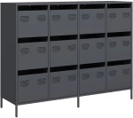 vidaXL Ντουλάπι Ανθρακί 135x39x103,5 εκ. από Χάλυβα Ψυχρής Έλασης