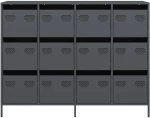 vidaXL Ντουλάπι Ανθρακί 135x39x103,5 εκ. από Χάλυβα Ψυχρής Έλασης