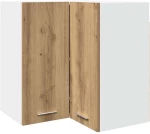 vidaXL κρεμαστό γωνιακό ντουλάπι Lyon Artisan Oak 57x57x60 εκ.