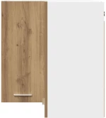 vidaXL κρεμαστό γωνιακό ντουλάπι Lyon Artisan Oak 57x57x60 εκ.
