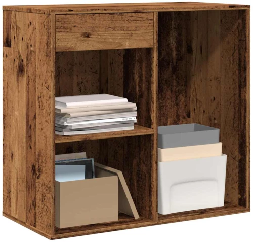 vidaXL Ντουλάπι καλλυντικών Παλιό ξύλο 80x40x75 cm Κατασκευασμένο ξύλο
