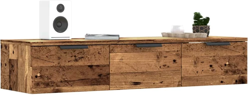 ντουλάπι τοίχου vidaXL Παλιό ξύλο 102x30x20 cm Κατασκευασμένο ξύλο