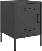 vidaXL Κομοδίνο Μαύρο 36x39x50,5 εκ. από Χάλυβα