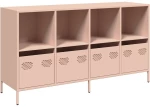 vidaXL Ντουλάπι Ροζ 135x39x73,5 εκ. από Χάλυβα Ψυχρής Έλασης