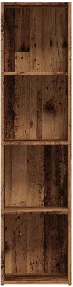 ντουλάπι βιβλίων vidaXL Παλιό ξύλο 36x30x143 cm Κατασκευασμένο ξύλο