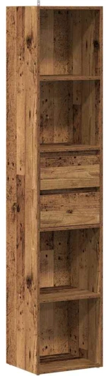 ντουλάπι βιβλίων vidaXL Παλιό ξύλο 36x30x171 cm Κατασκευασμένο ξύλο