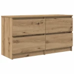 vidaXL Έπιπλο Τηλεόρασης Artisian Δρυς 100x35x54 εκ Επεξεργασμένο Ξύλο