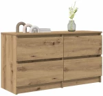 vidaXL Έπιπλο Τηλεόρασης Artisian Δρυς 100x35x54 εκ Επεξεργασμένο Ξύλο