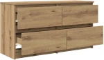 vidaXL Έπιπλο Τηλεόρασης Artisian Δρυς 100x35x54 εκ Επεξεργασμένο Ξύλο