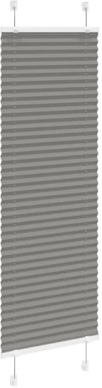 vidaXL Πλισέ περσίδα Ανθρακί 40x100 cm Πλάτος υφάσματος 39,4 cm