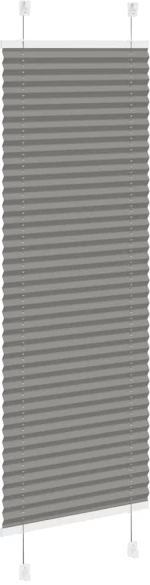 vidaXL Πλισέ περσίδα Ανθρακί 40x100 cm Πλάτος υφάσματος 39,4 cm