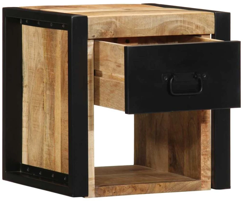 vidaXL Κομοδίνα 2 τεμάχια 40x35x40 cm Στερεό ακατέργαστο ξύλο Mango