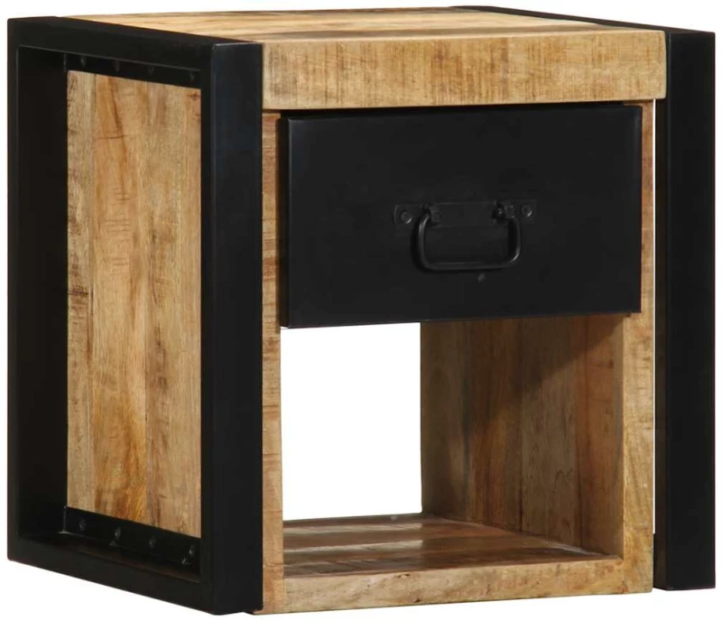 vidaXL Κομοδίνα 2 τεμάχια 40x35x40 cm Στερεό ακατέργαστο ξύλο Mango