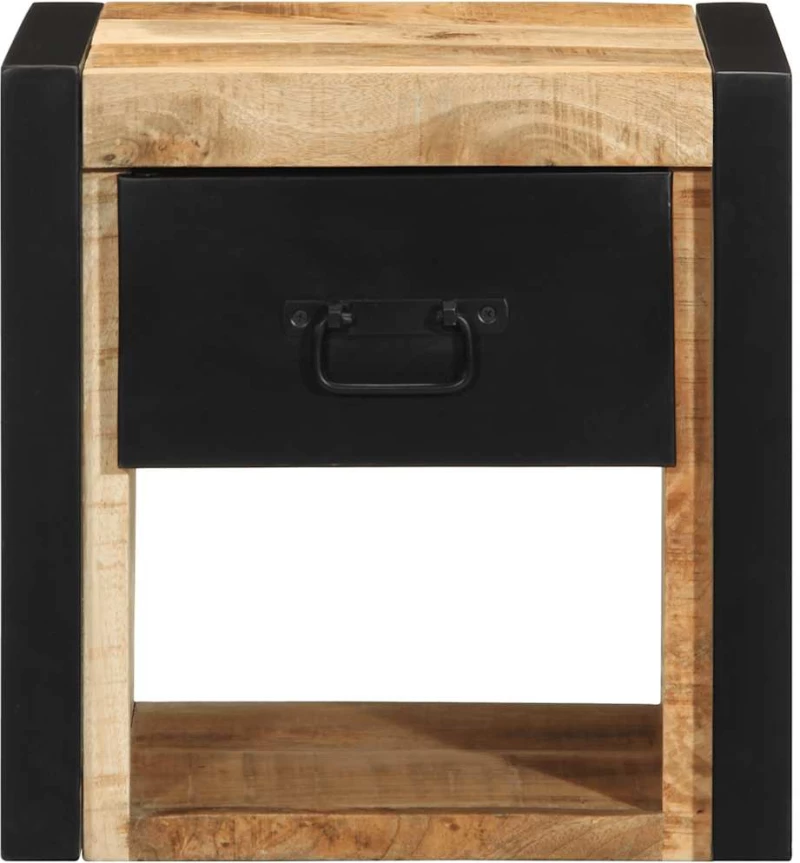 vidaXL Κομοδίνα 2 τεμάχια 40x35x40 cm Στερεό ακατέργαστο ξύλο Mango