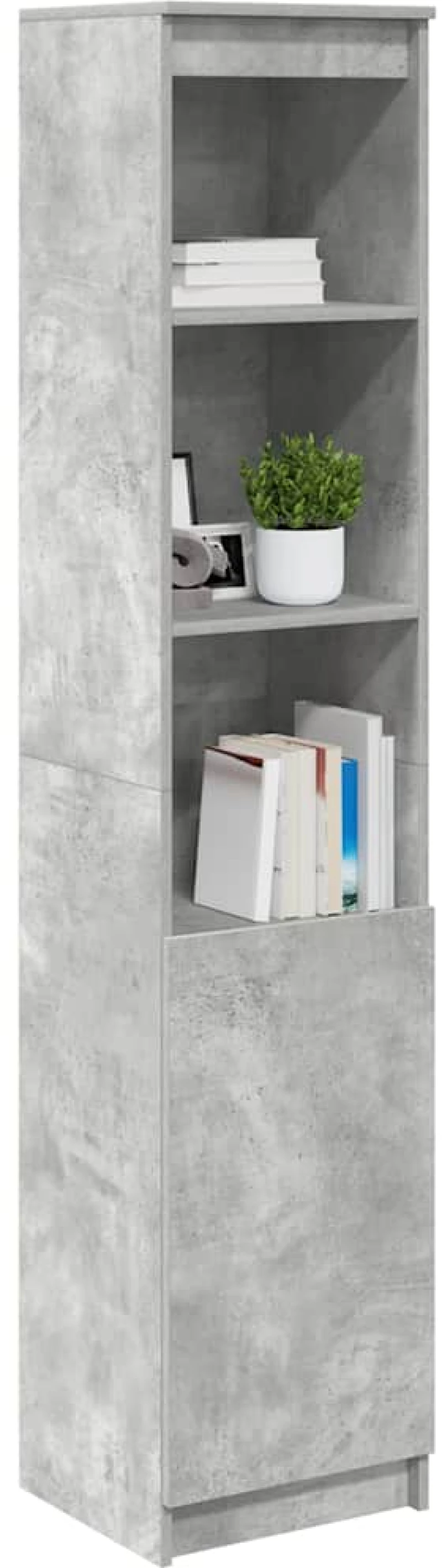 vidaXL Ντουλάπι Γκρι Σκυροδέματος 37,5x35x180 εκ. Επεξεργασμένο Ξύλο