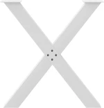 vidaXL Πόδια τραπεζαρίας σε σχήμα Χ 2 τεμάχια Λευκό 70x(72-73) cm