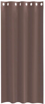 vidaXL Κουρτίνες Voile με ροδέλες 2 τεμάχια Καφέ 140x245 εκ.