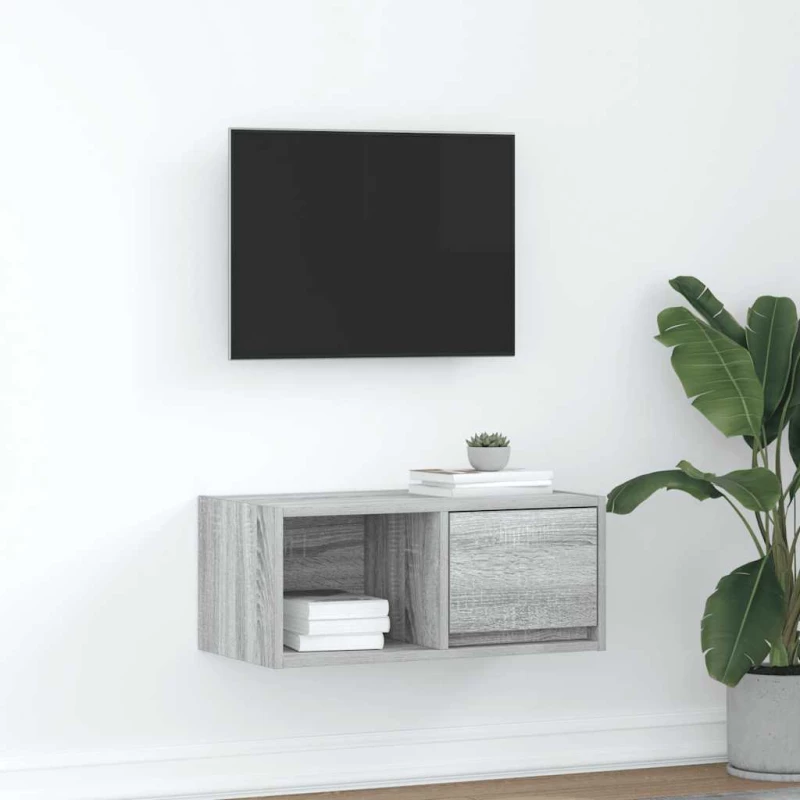 vidaXL Έπιπλο Τηλεόρασης Γκρι Sonoma 60x31x25,5 εκ. Επεξεργασμένο Ξύλο